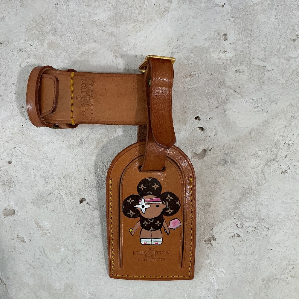 Louis Vuitton Luggage Tag with Handpainted Design Pickleball Vivienne